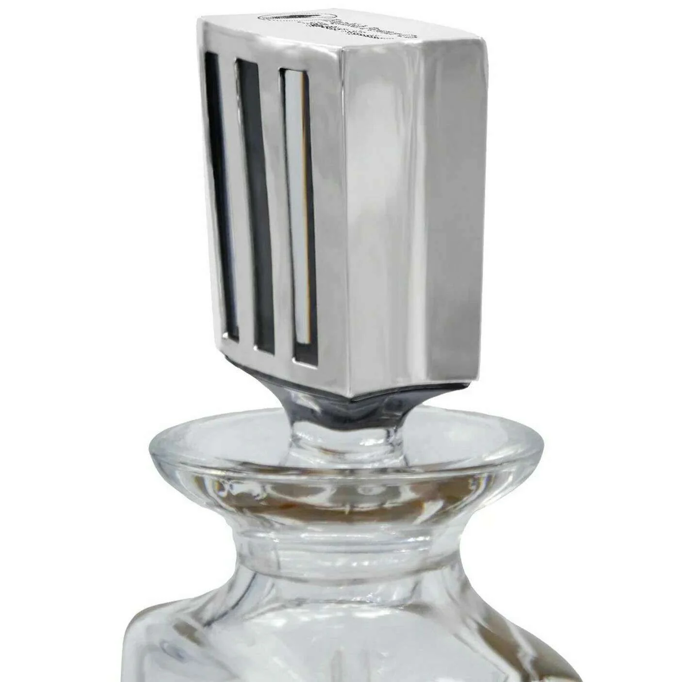 English Pewter Company 600ml Monaco Medium Decanter - Clear/Silver - Image 4