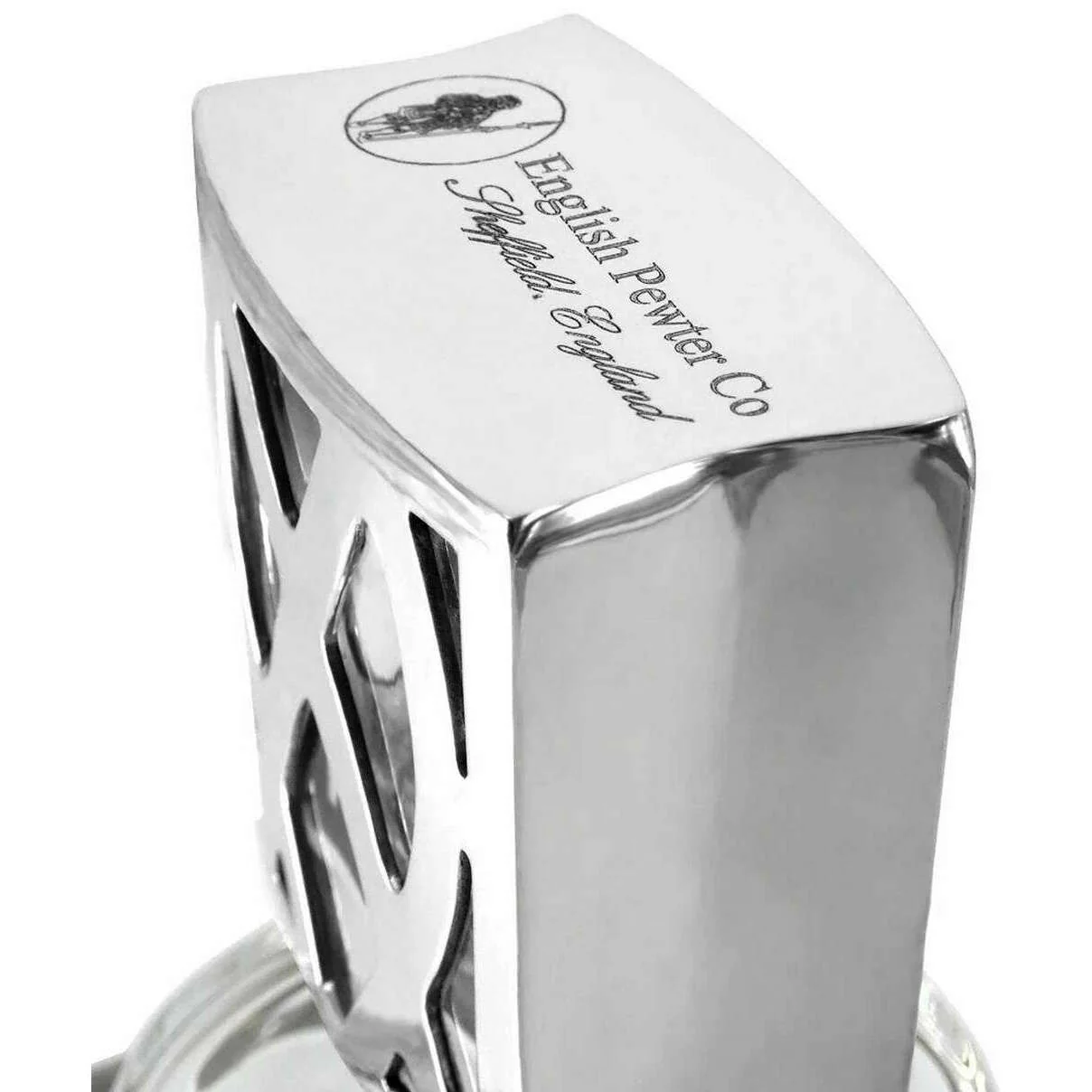 English Pewter Company 600ml Uisage Beatha Medium Decanter - Clear/Silver - Image 4