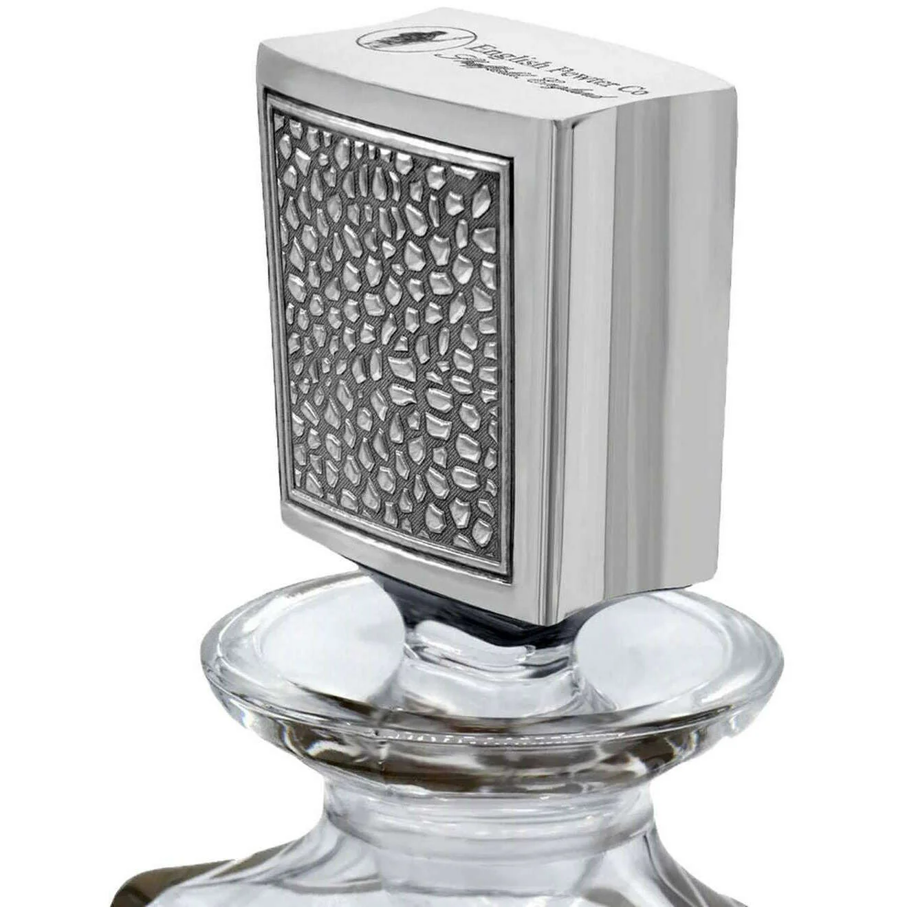 English Pewter Company 650ml Manhattan Large Decanter - Clear/Silver - Image 5