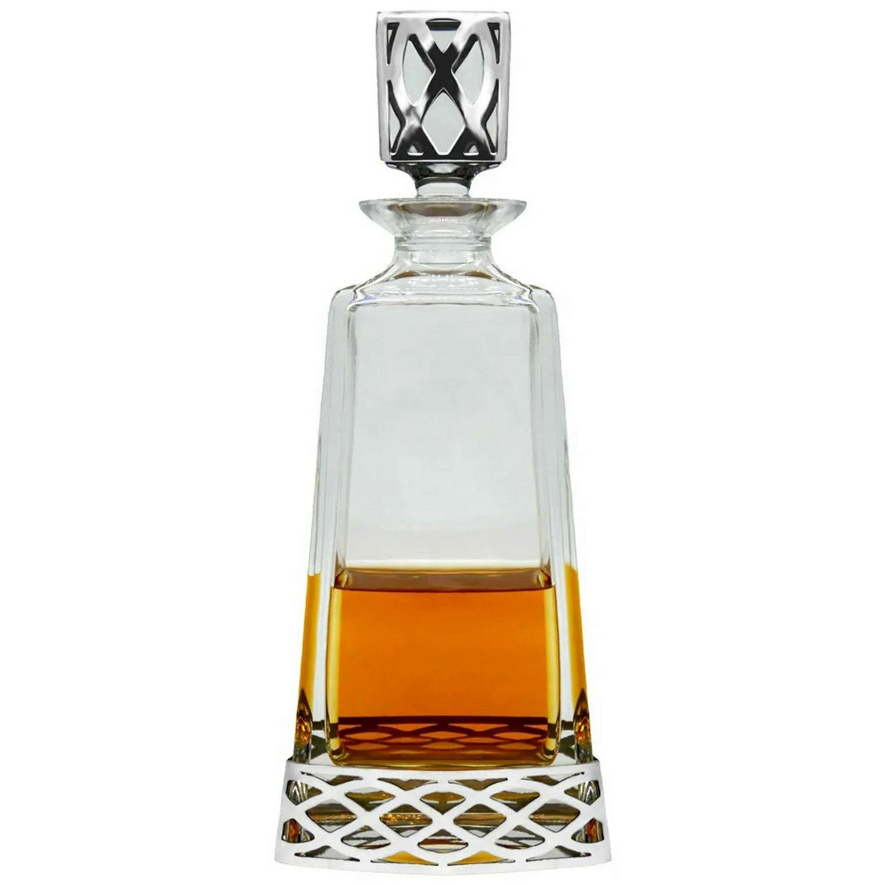 English Pewter Company 650ml Uisage Beatha Large Decanter - Clear/Silver
