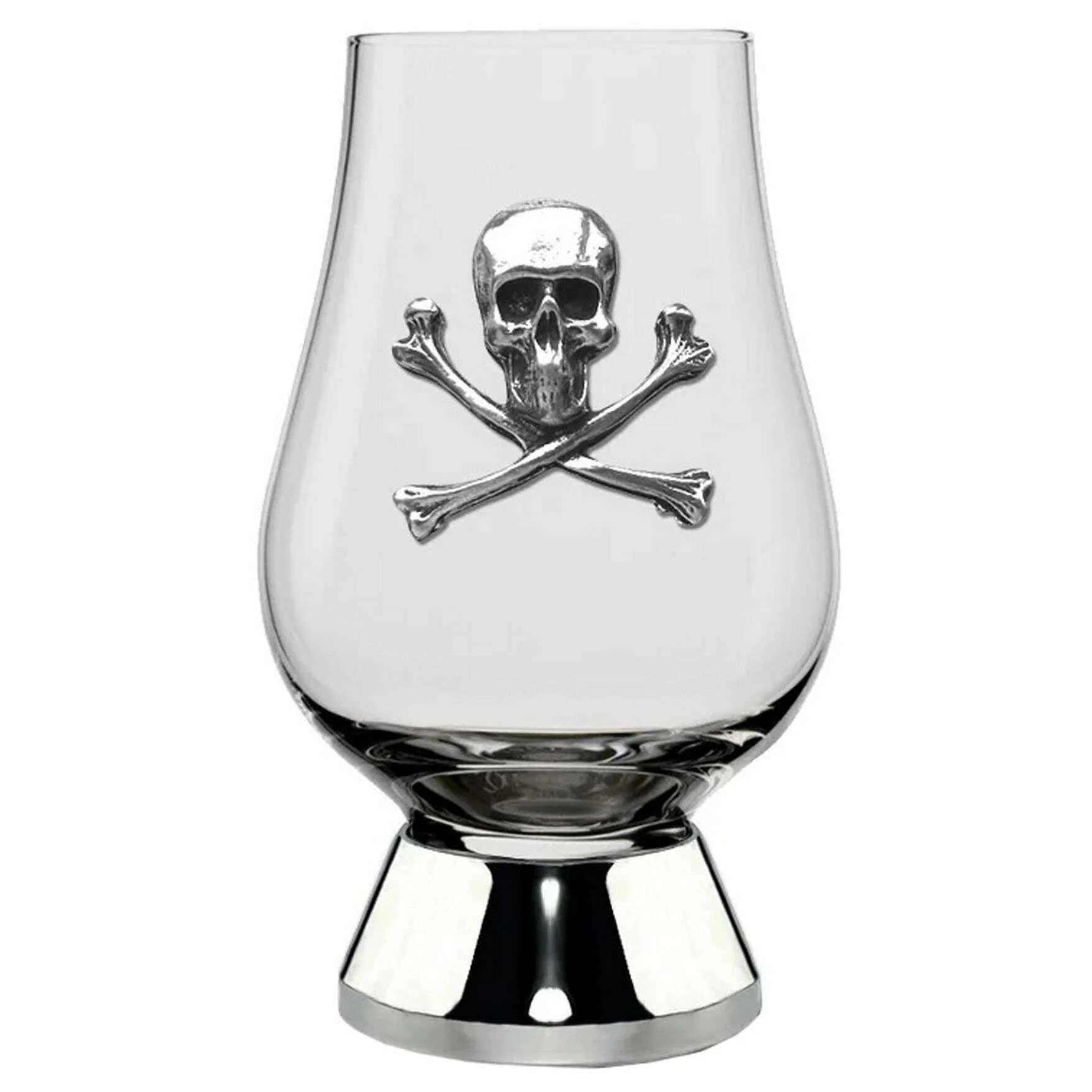 English Pewter Company 70ml Pewter Wee Glencairn Poison Glass - Clear/Silver