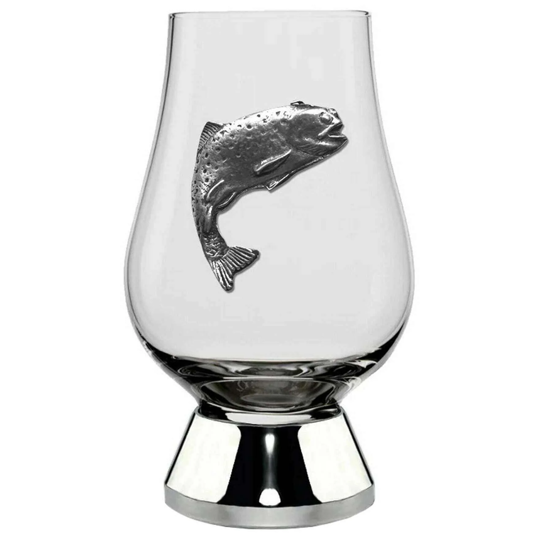 English Pewter Company 70ml Pewter Wee Glencairn Salmon Glass - Clear/Silver