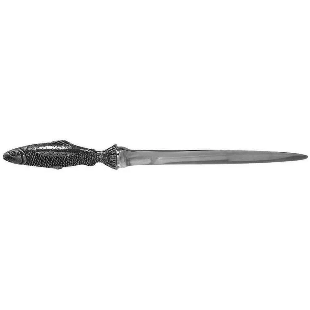 English Pewter Company Fish Handle Letter Opener - Silver
