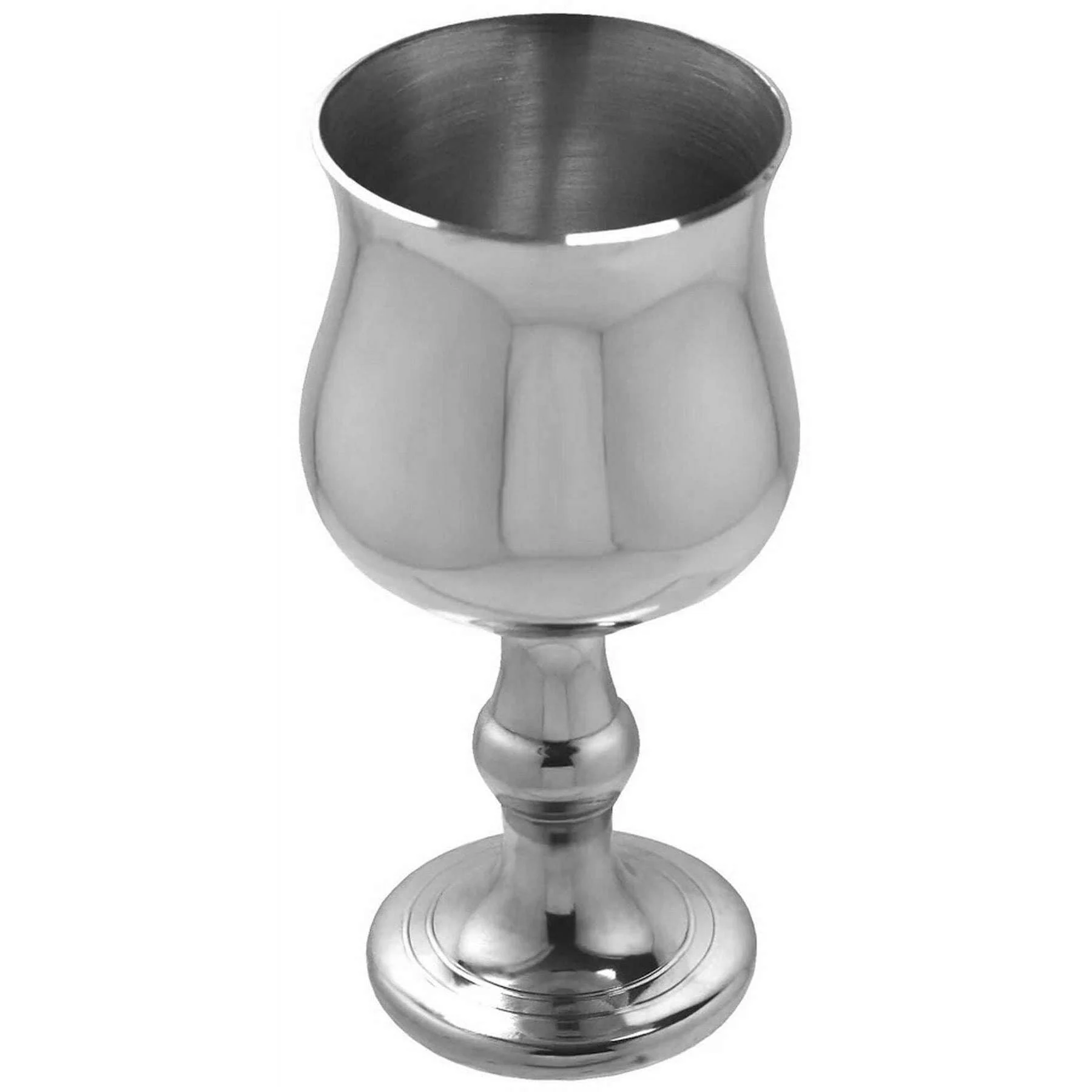 English Pewter Company Medium Georgian Goblet - Silver