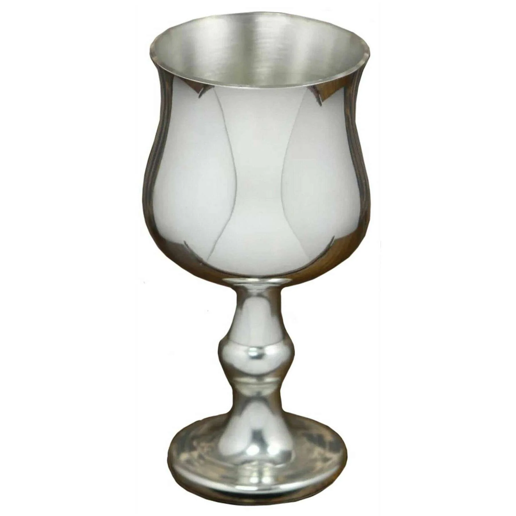 English Pewter Company Medium Georgian Goblet - Silver - Image 2