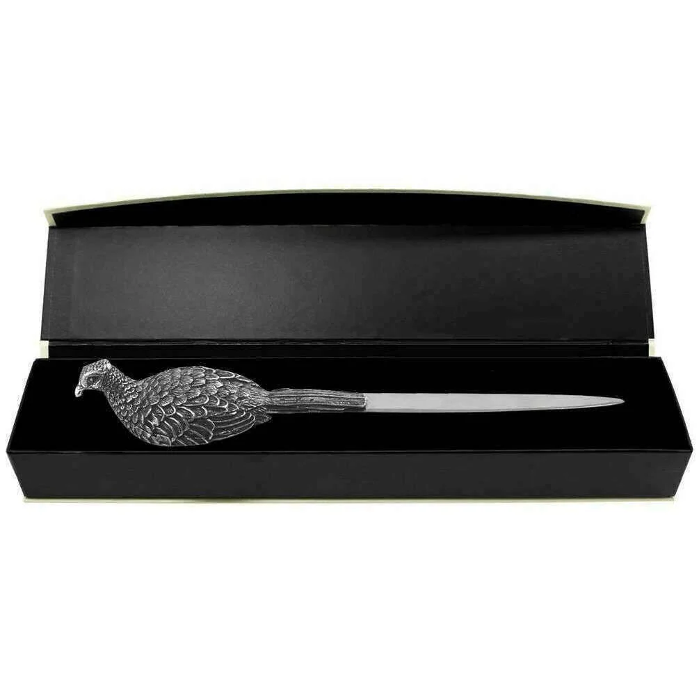 English Pewter Company Pheasant Letter Opener - Silver - Image 3