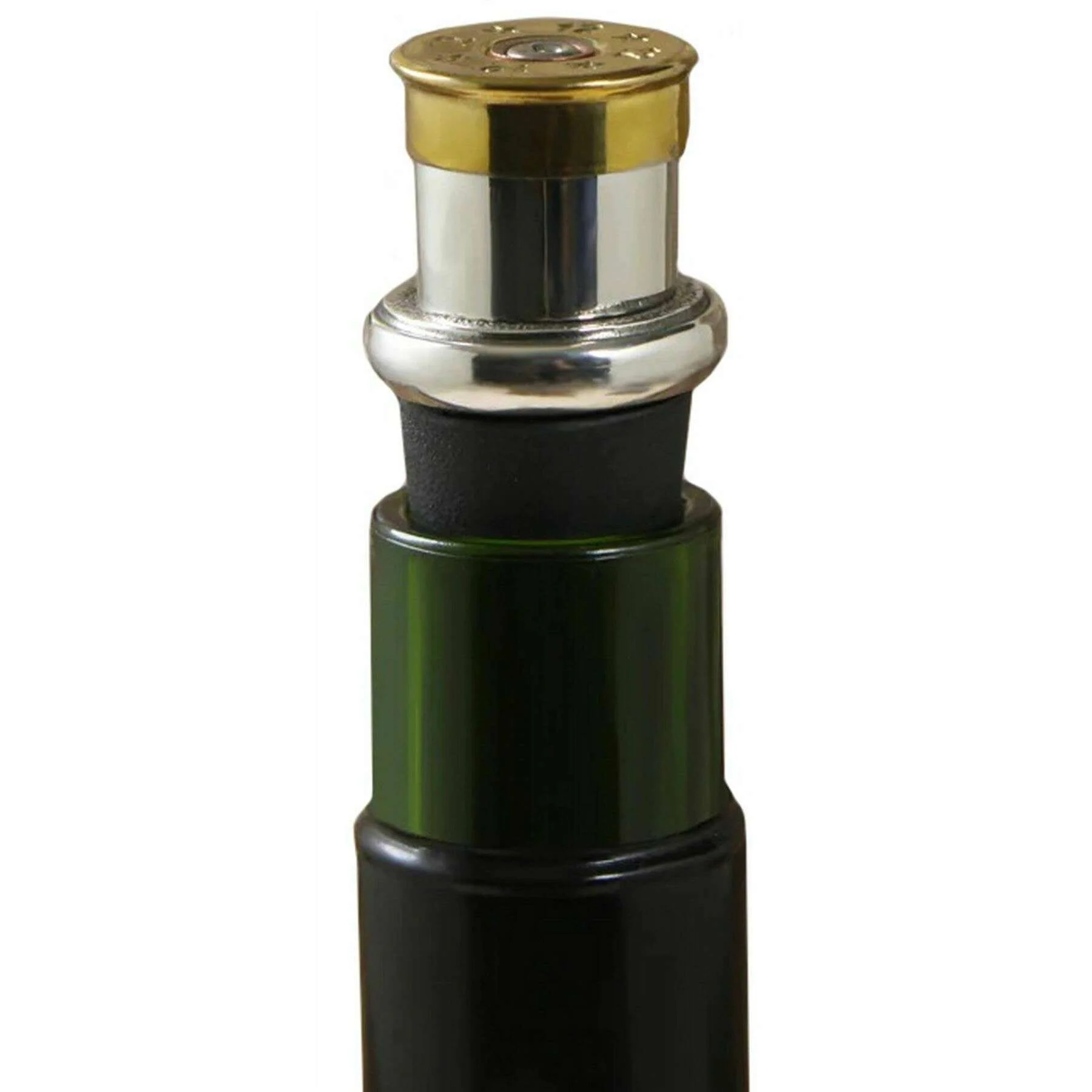 English Pewter Company Shotgun Cartridge Bottle Stopper - Silver/Gold - Image 3