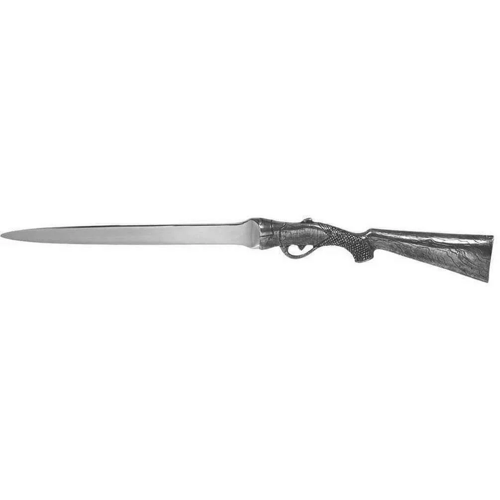 English Pewter Company Shotgun Handle Letter Opener - Silver