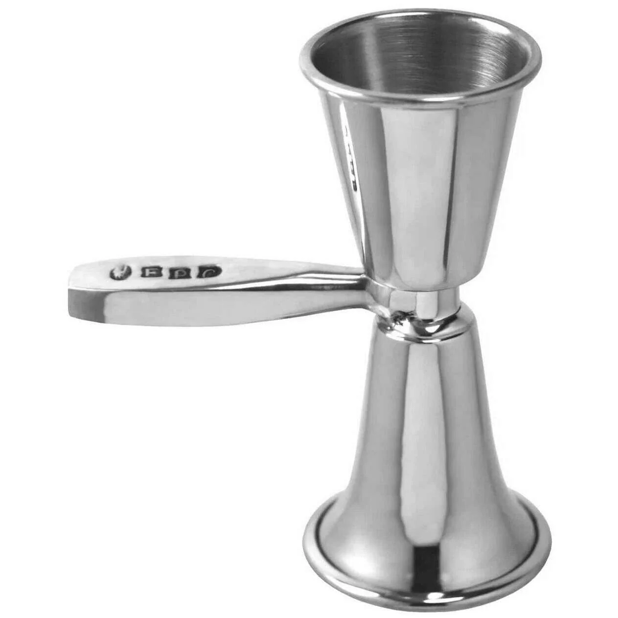 English Pewter Company Single and Double Handled Spirit Measure - Silver