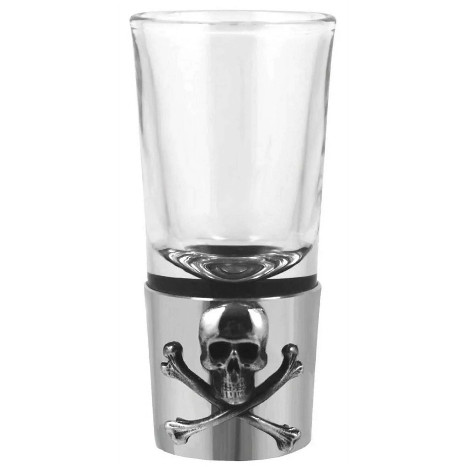 English Pewter Company Single Poison Shot Glass - Silver/Clear