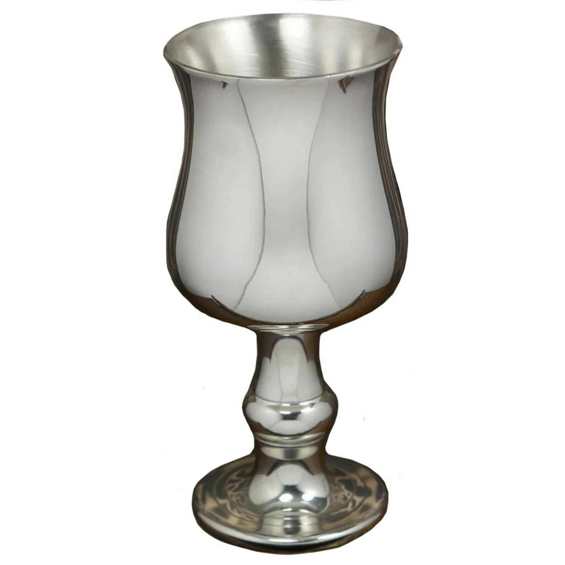 English Pewter Company Small Georgian Goblet - Silver - Image 2