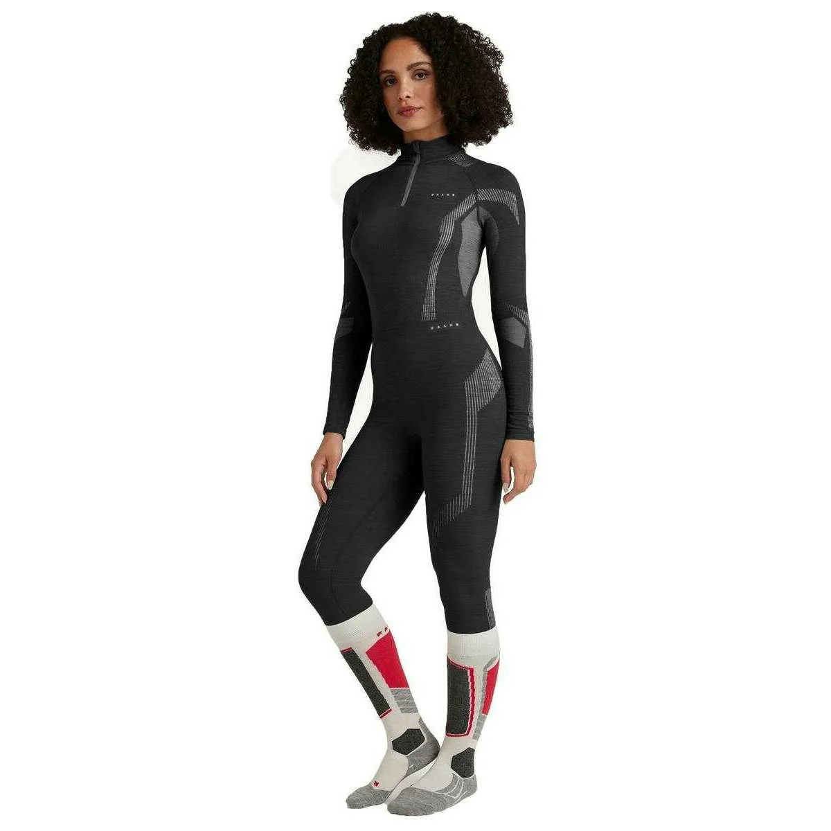 Falke 3/4 Wool Tech Tights - Black - Image 3