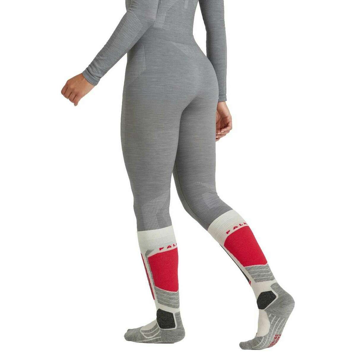 Falke 3/4 Wool Tech Tights - Grey Heather - Image 3