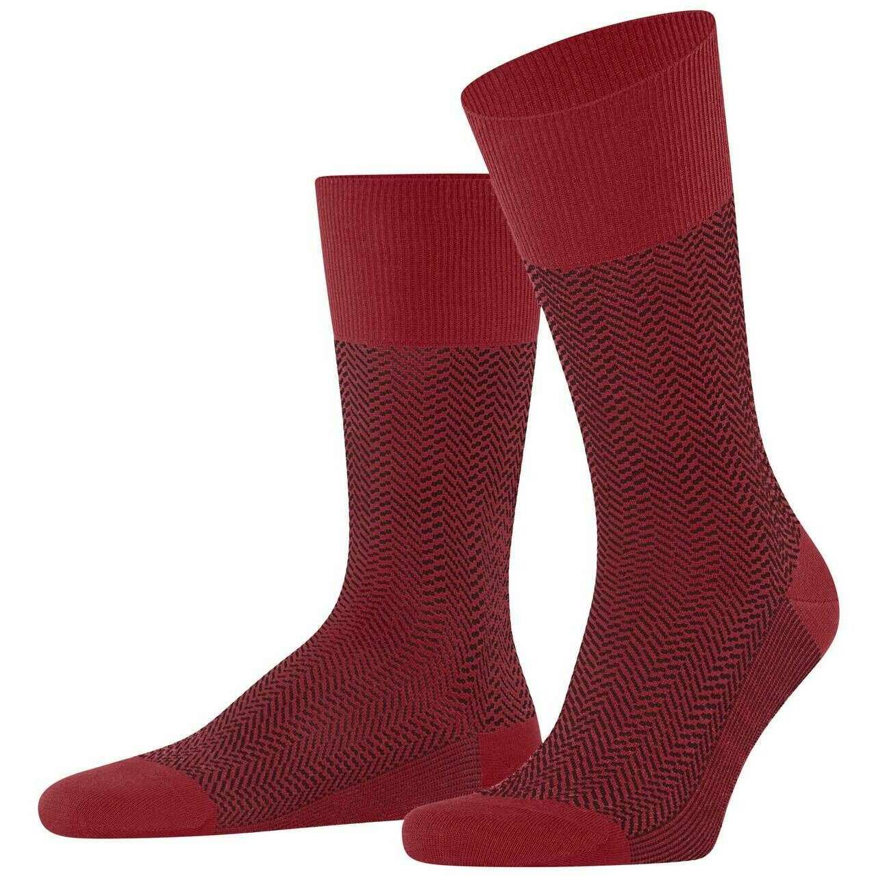 Falke Airport Herringstripe Socks - Ingle Red