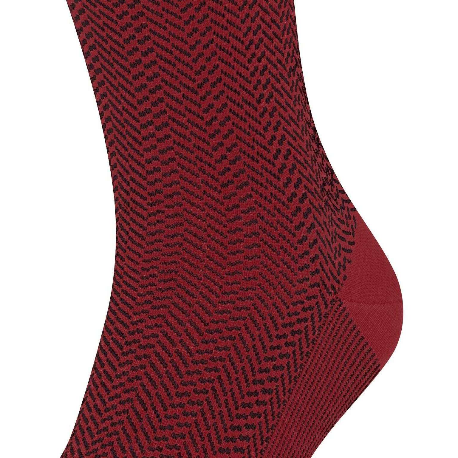 Falke Airport Herringstripe Socks - Ingle Red - Image 4