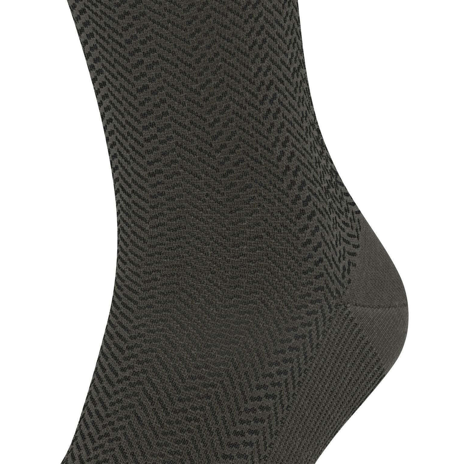 Falke Airport Herringstripe Socks - Military Green - Image 4