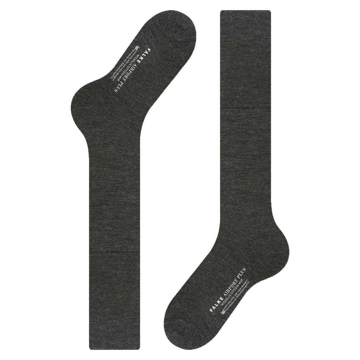 Falke Airport Plus Knee-High Socks - Anthra Grey - Image 4