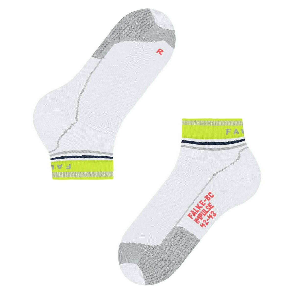 Falke BC Impulse Biking Short Socks - White - Image 4