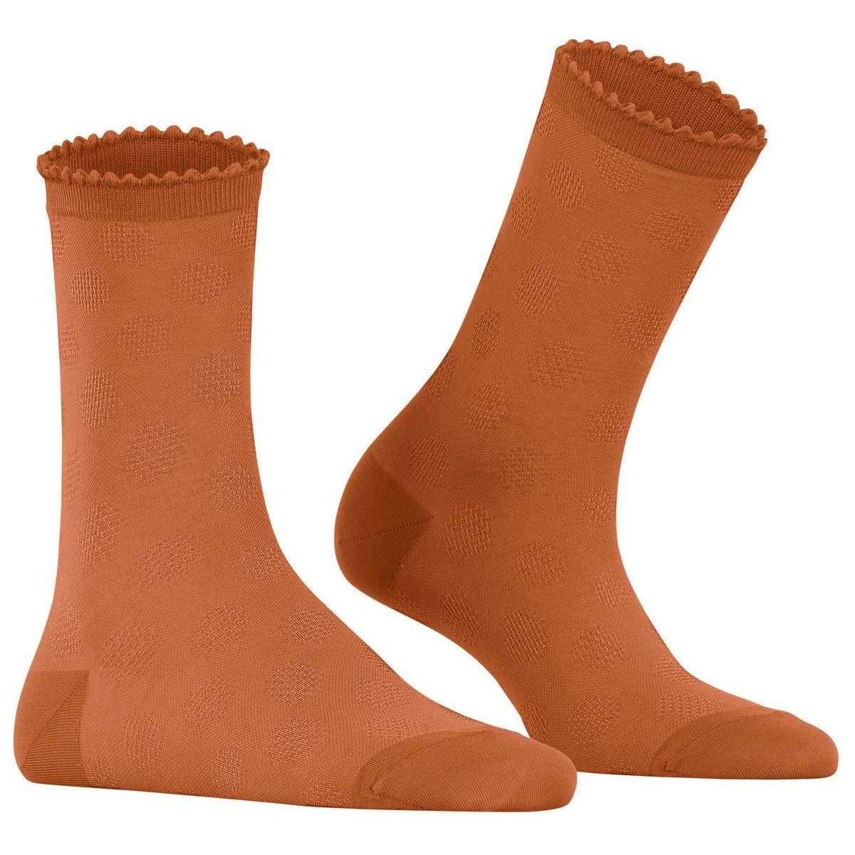 Falke Bold Dot Socks - Tandoori Orange - Image 2