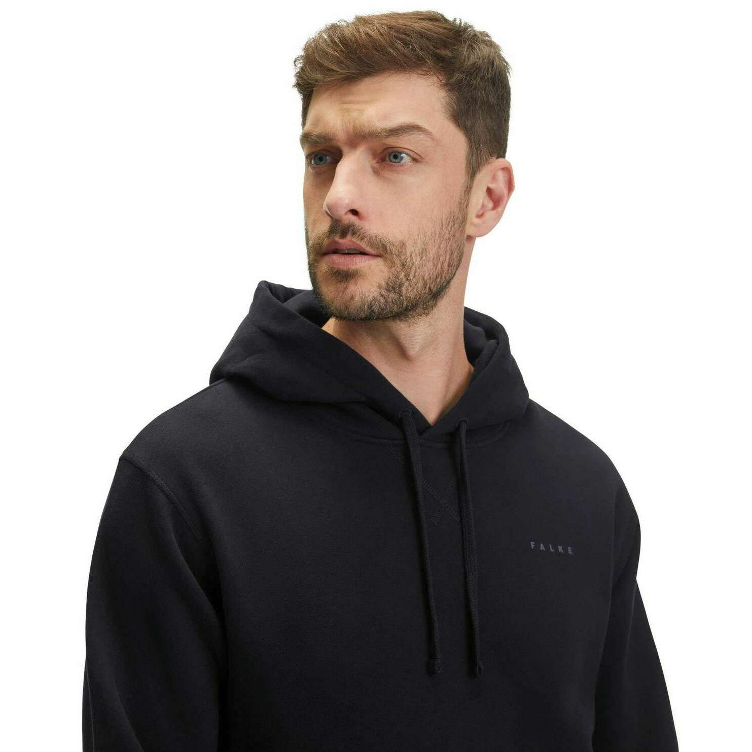 Falke Brushed Hoodie - Black - Image 4