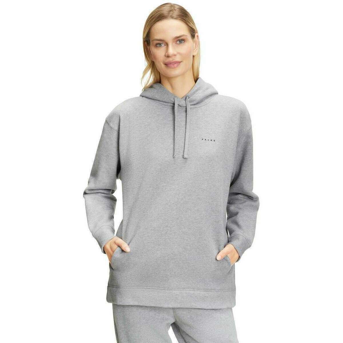 Falke Brushed Hoodie - Grey Heather - Image 2