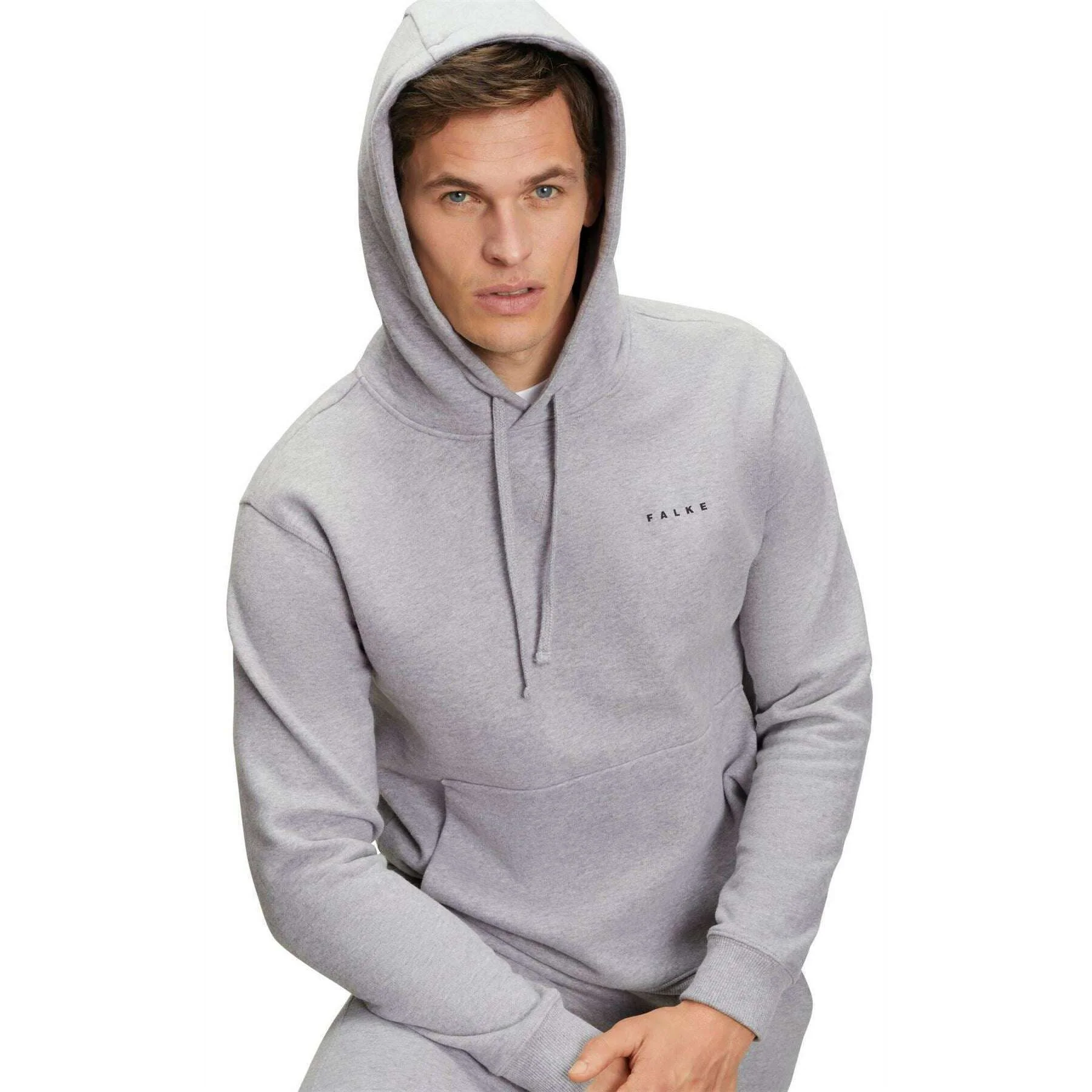 Falke Brushed Hoodie - Grey Heather - Image 6