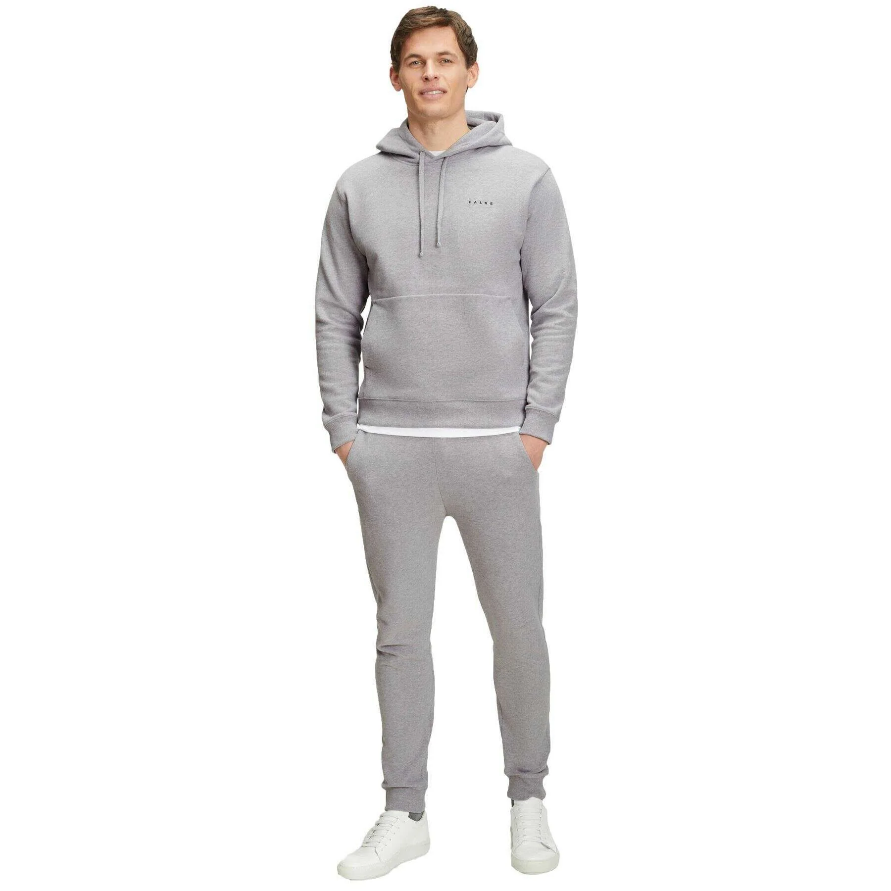Falke Brushed Hoodie - Grey Heather - Image 7