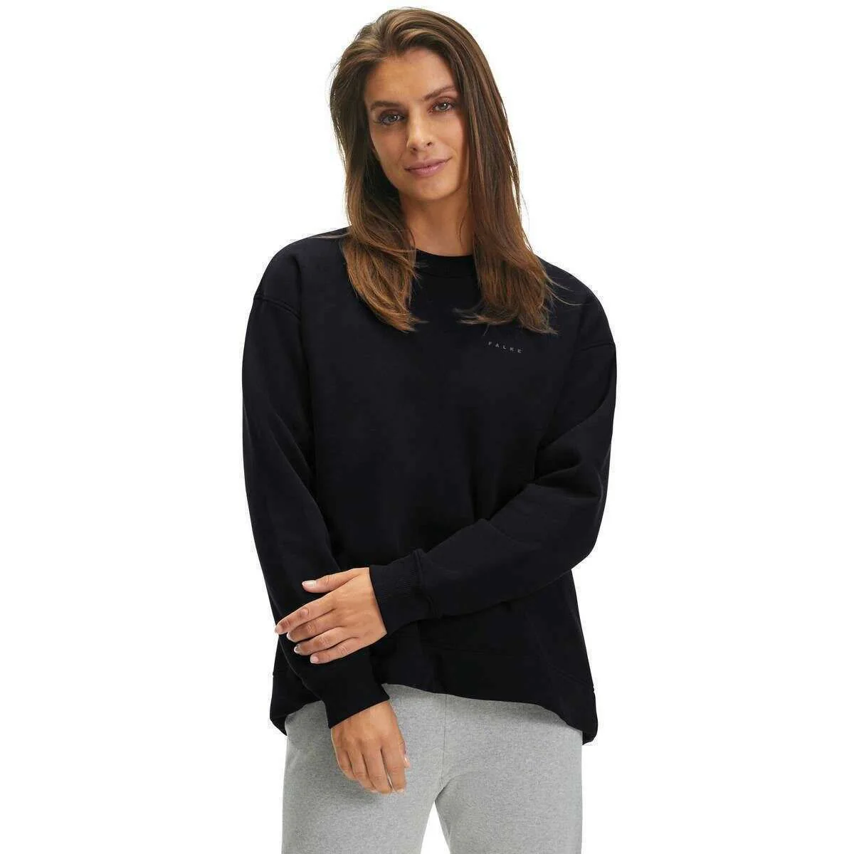 Falke Brushed Sweatshirt - Black - Image 2