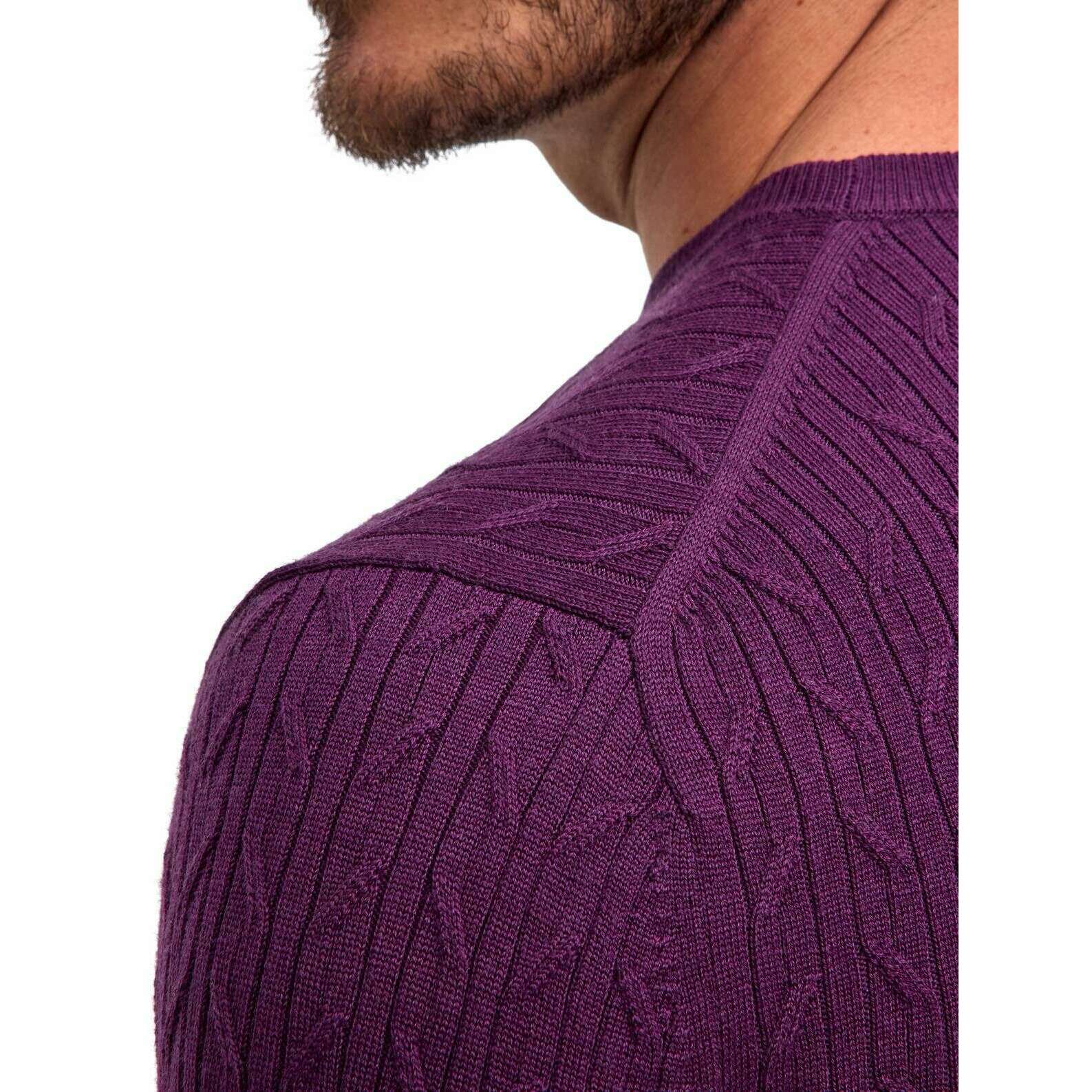 Falke Cashmere Touch Crew Neck Sweater - Aubergine Purple - Image 5