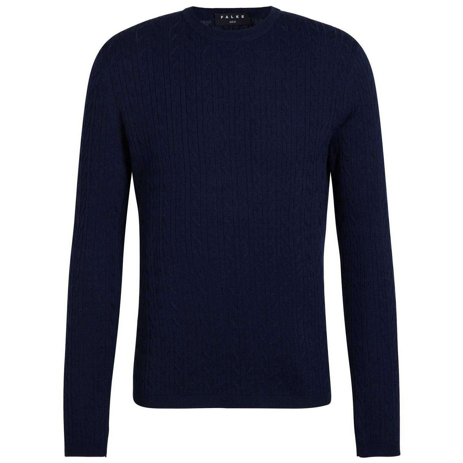 Falke Cashmere Touch Crew Neck Sweater - Space Blue