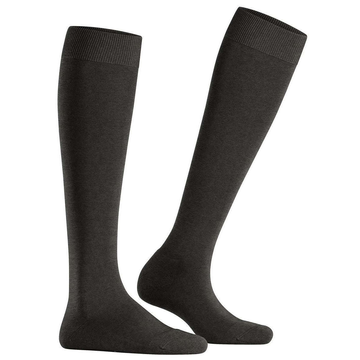 Falke Climawool Knee High Socks - Anthratice Mel Grey - Image 2