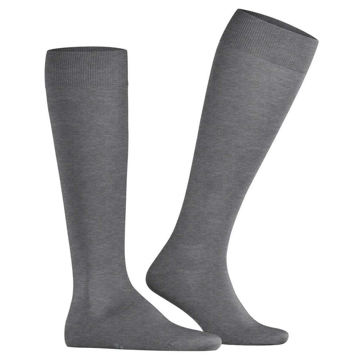 Falke Climawool Knee High Socks - Light Grey Mel - Image 2