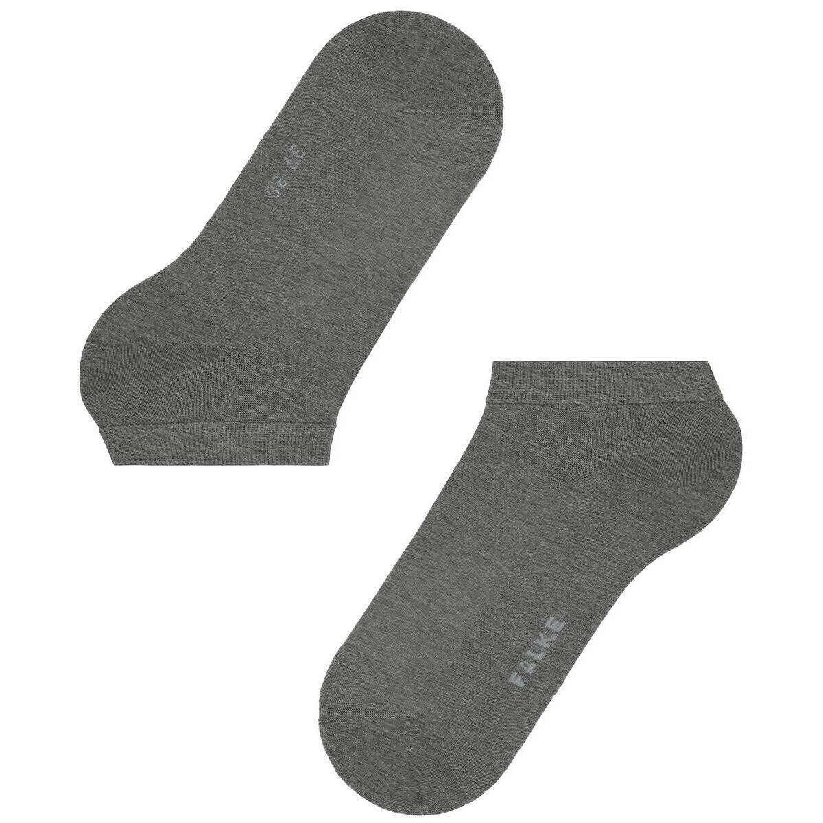 Falke Climawool Sneaker Socks - Light Grey Mel - Image 5