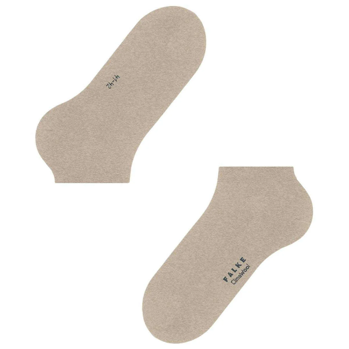 Falke Climawool Sneaker Socks - Pebble Mel Beige - Image 5