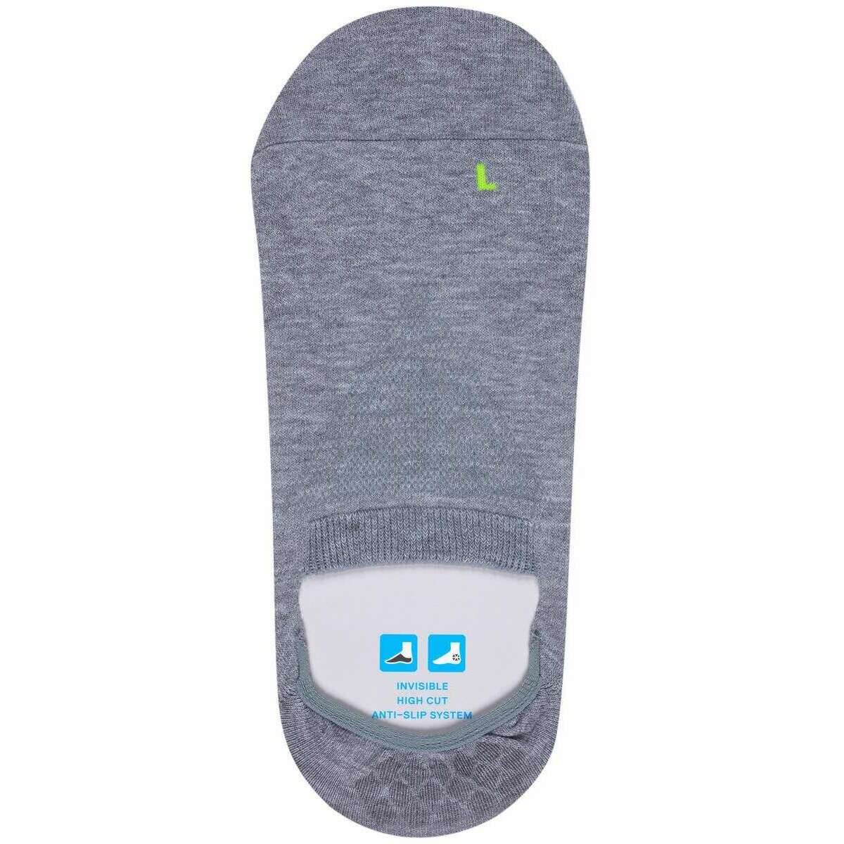Falke Cool Kick Invisible Socks - Light Grey Mel - Image 6