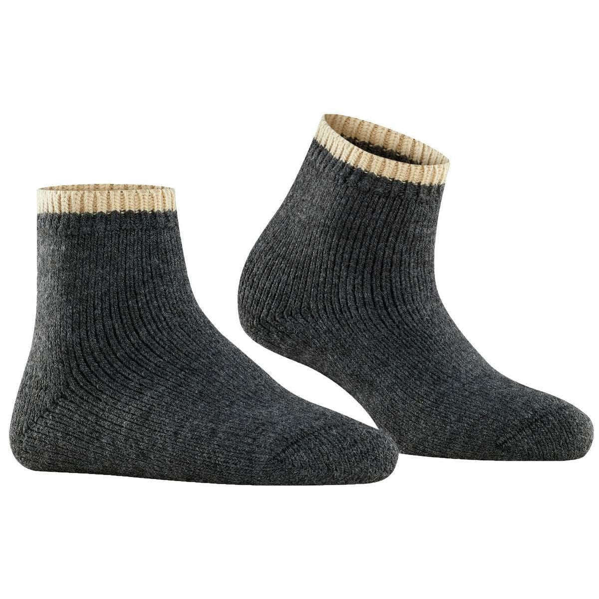 Falke Cosy Plush Socks - Anthracite Melange Grey - Image 2
