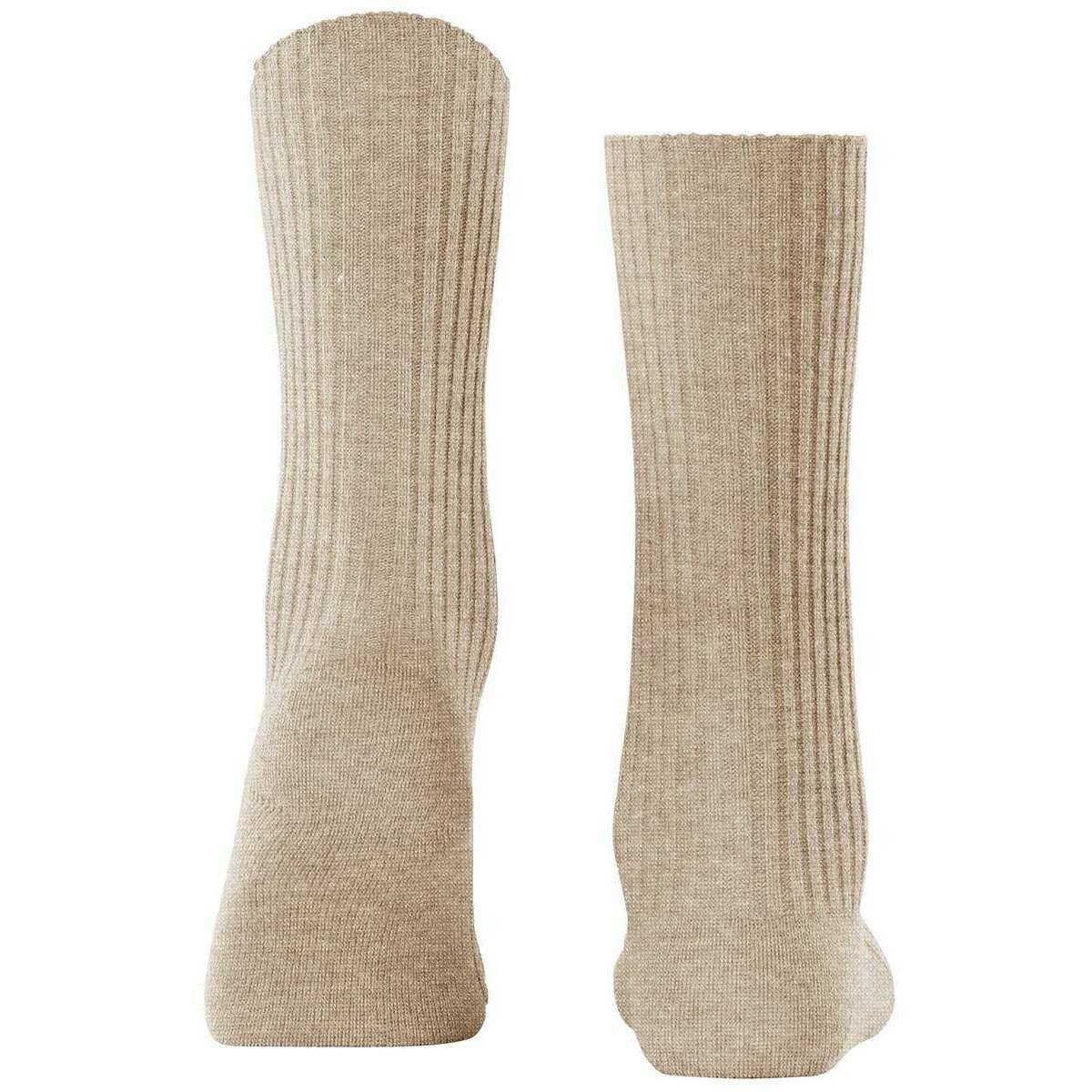 Falke Cosy Wool Boot Socks - Beige Mel - Image 3
