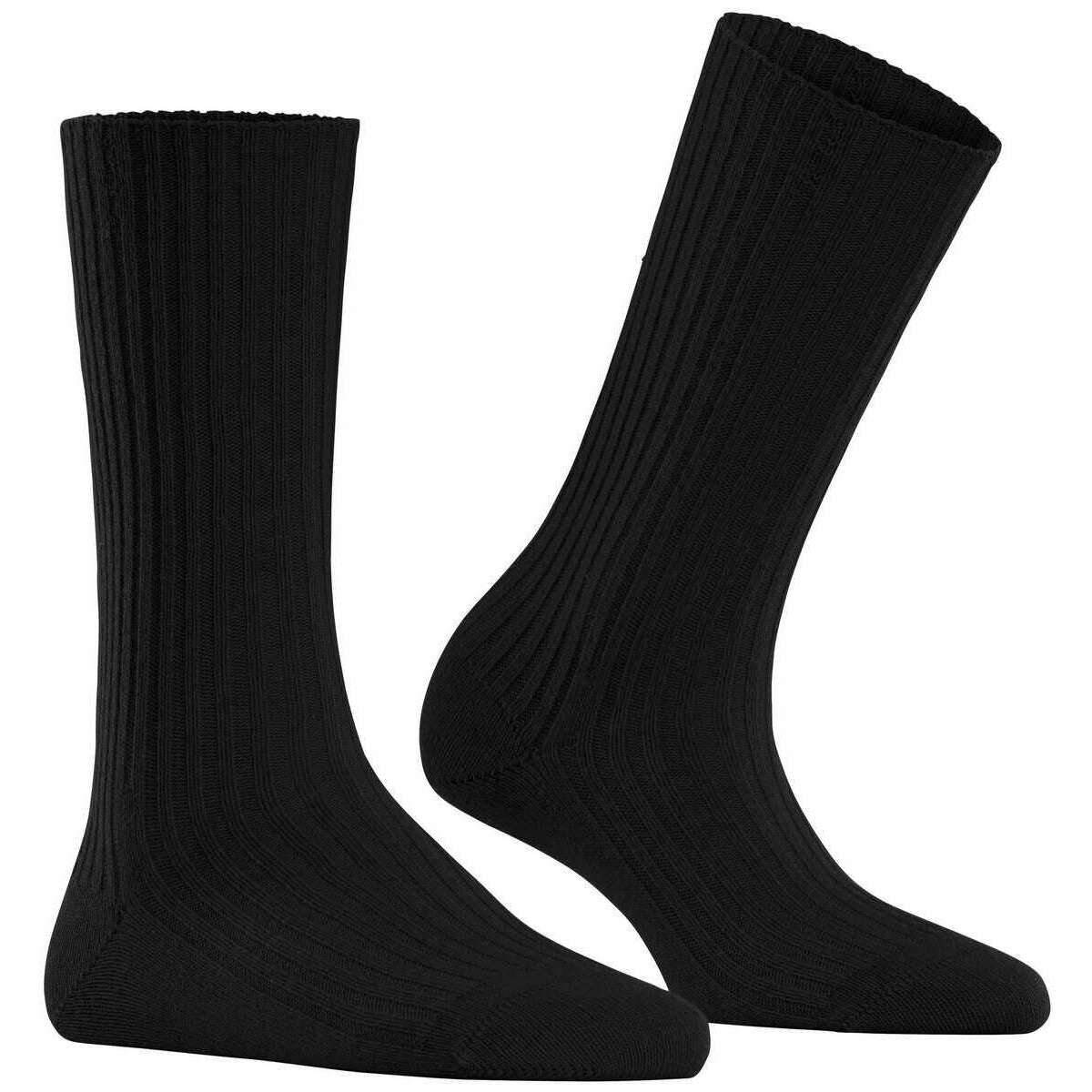 Falke Cosy Wool Boot Socks - Black - Image 2
