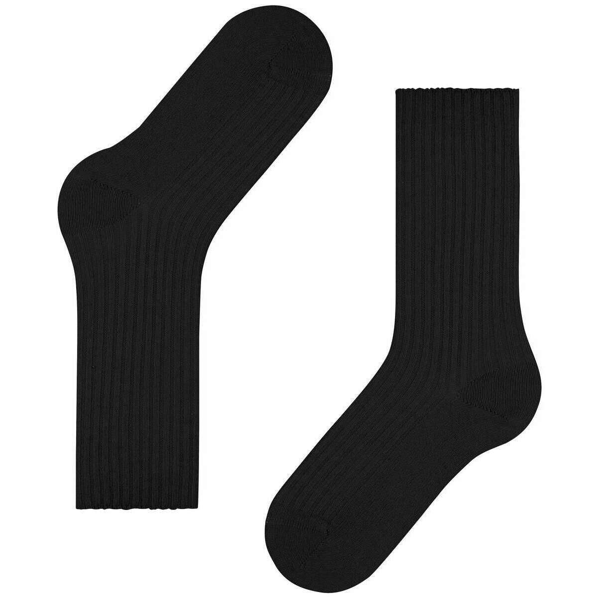Falke Cosy Wool Boot Socks - Black - Image 5