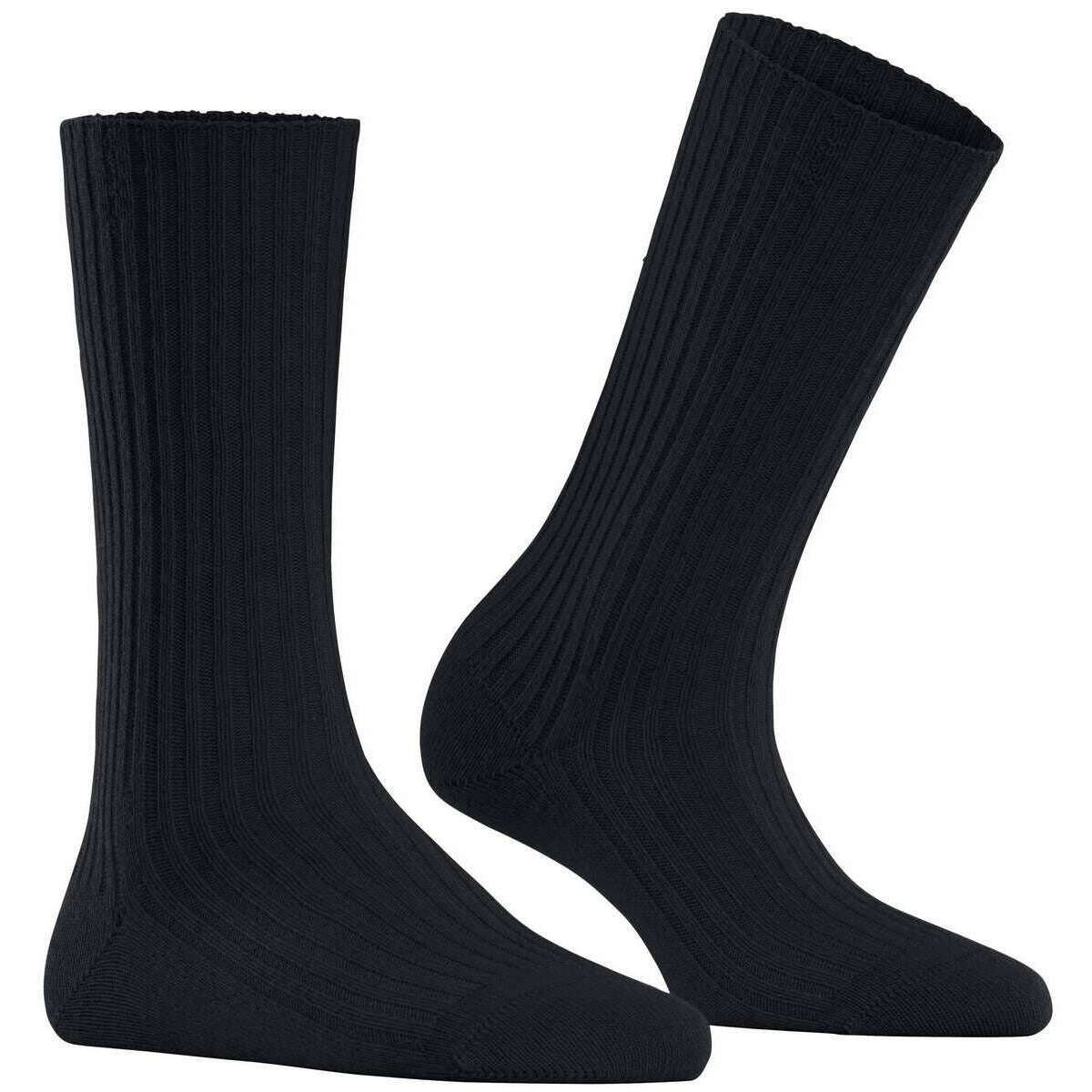 Falke Cosy Wool Boot Socks - Dark Navy - Image 2