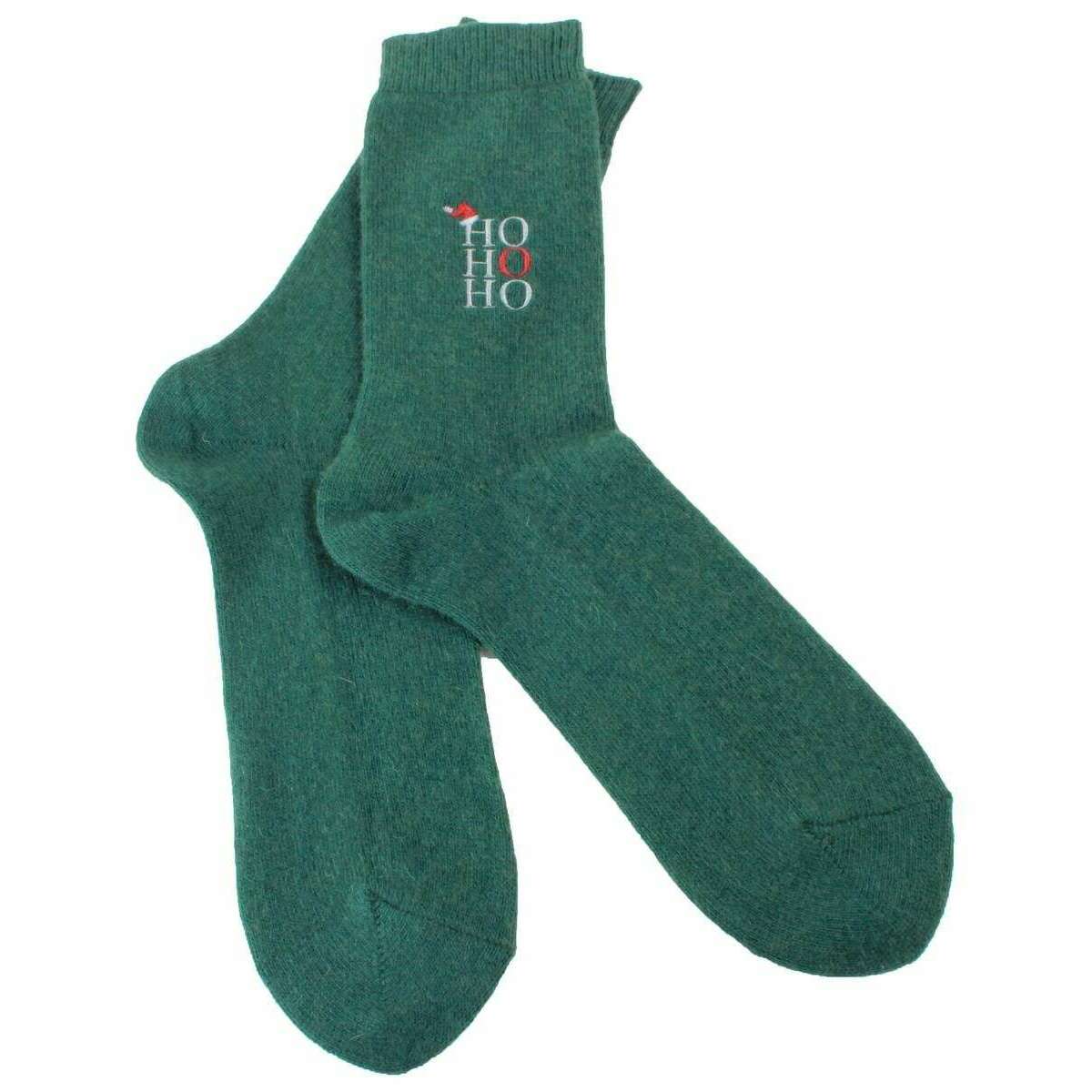 Falke Cosy Wool Ho Ho Ho Socks - Green - Image 2