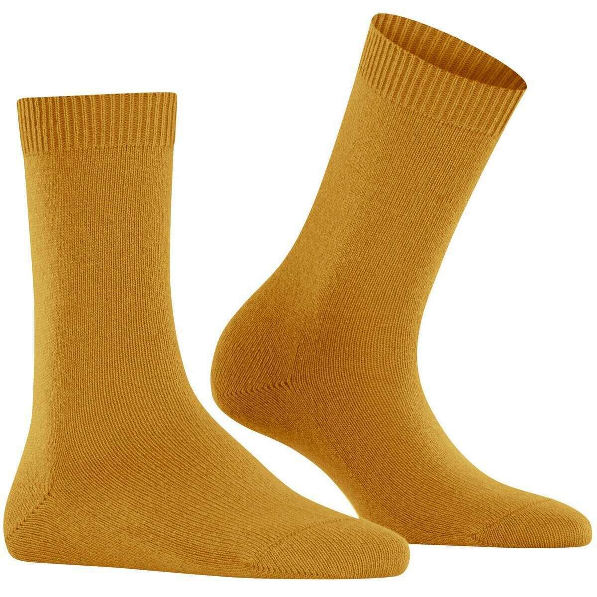 Falke Cosy Wool Socks - Amber Yellow - Image 2