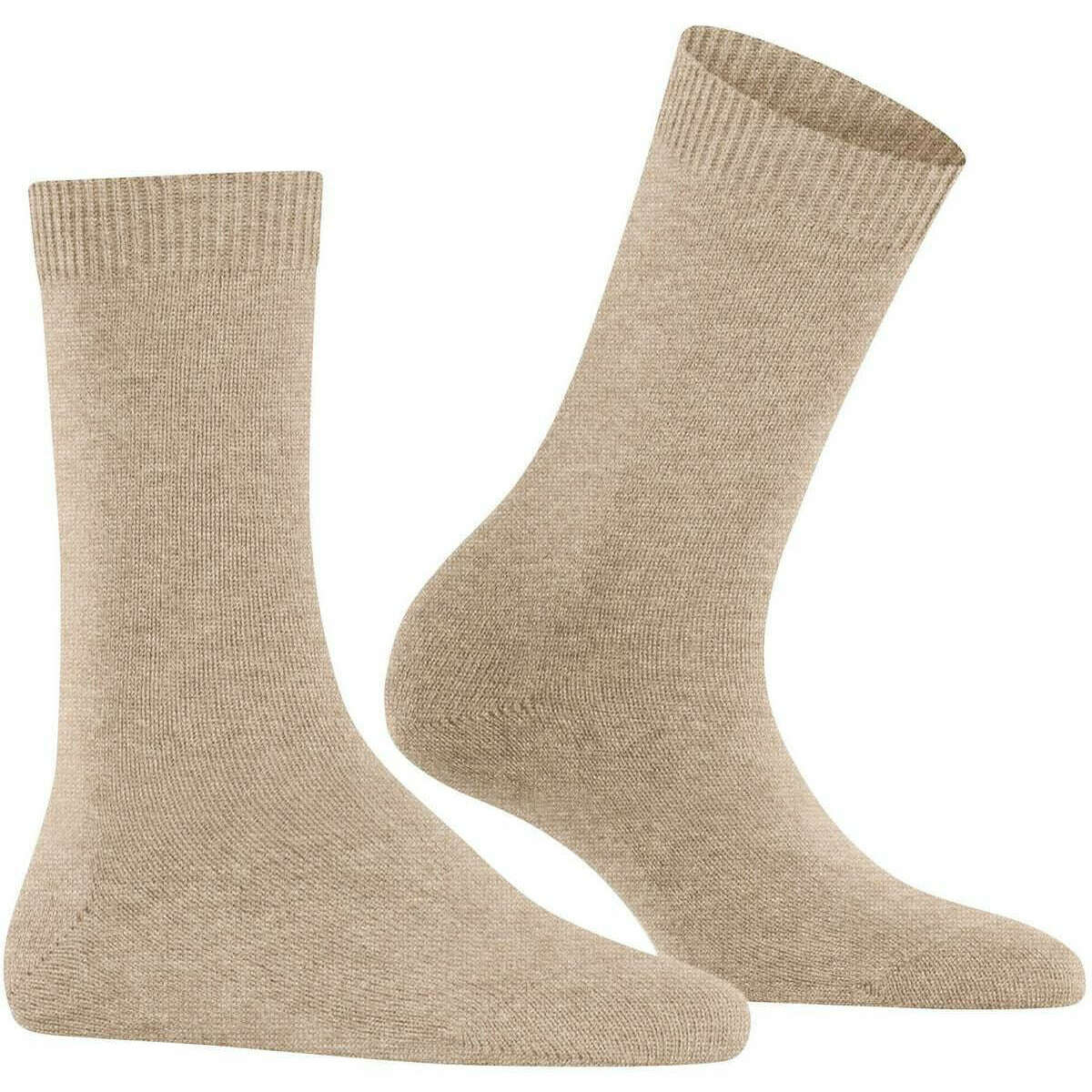 Falke Cosy Wool Socks - Beige Mel - Image 2
