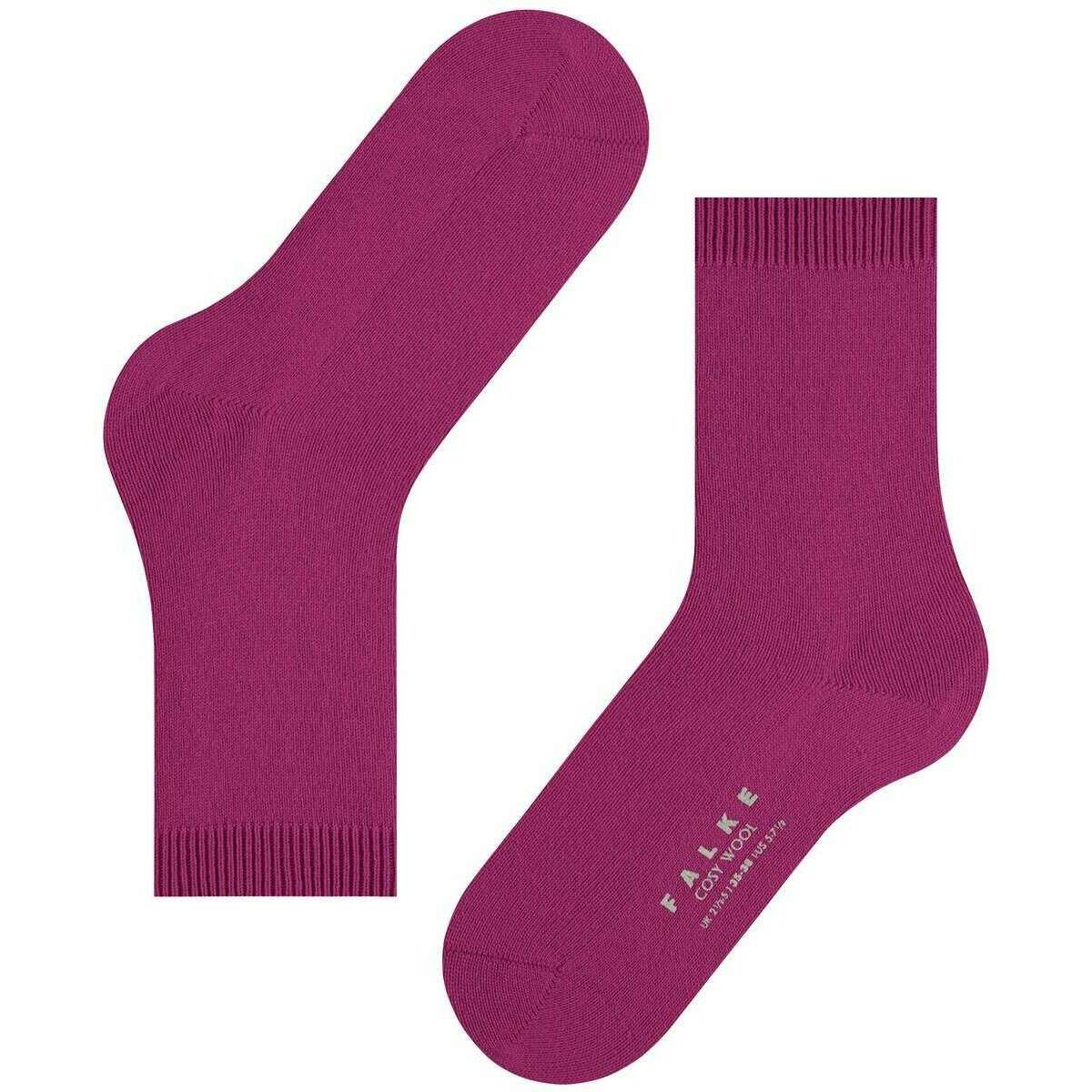 Falke Cosy Wool Socks - Berry Purple - Image 5