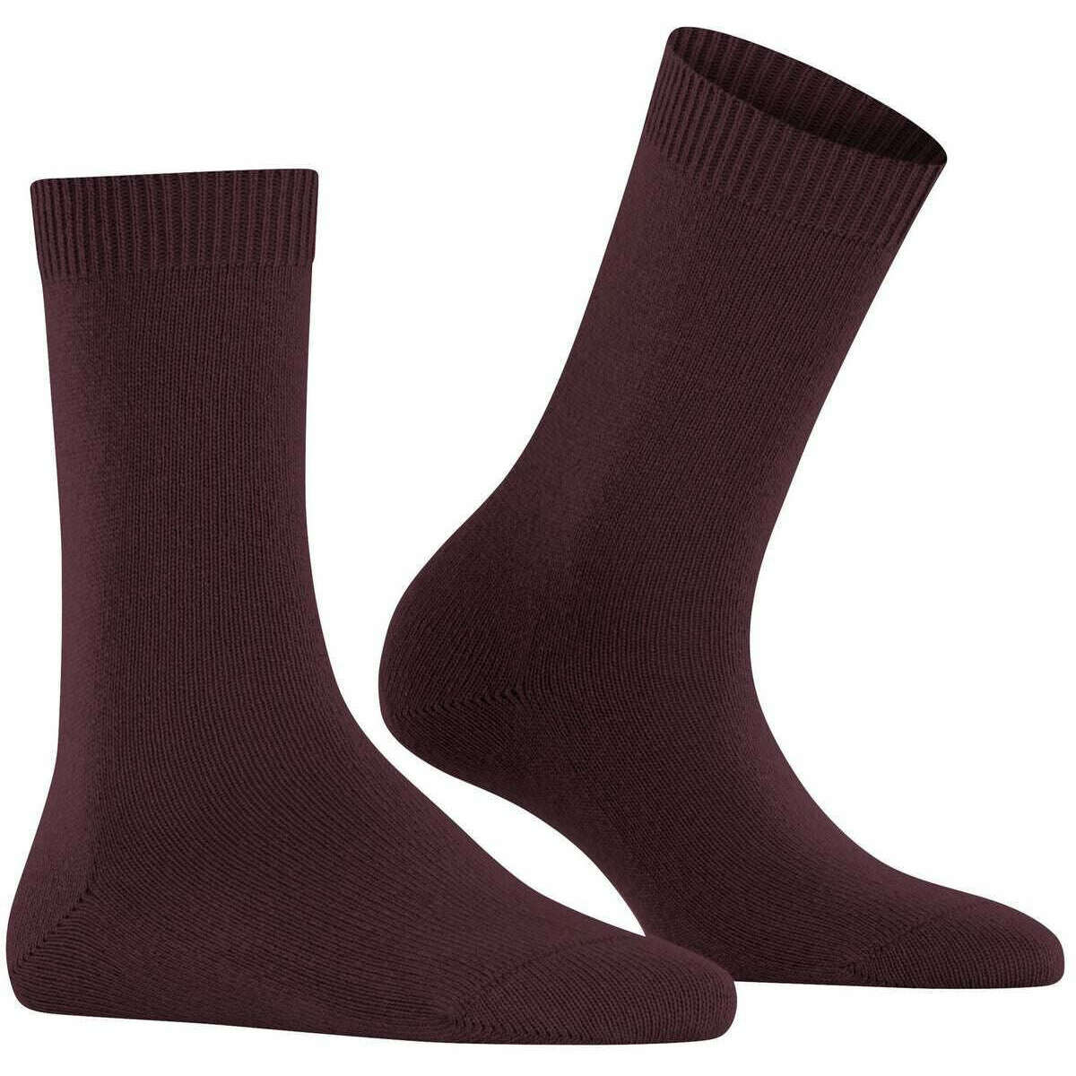 Falke Cosy Wool Socks - Burgundy - Image 2