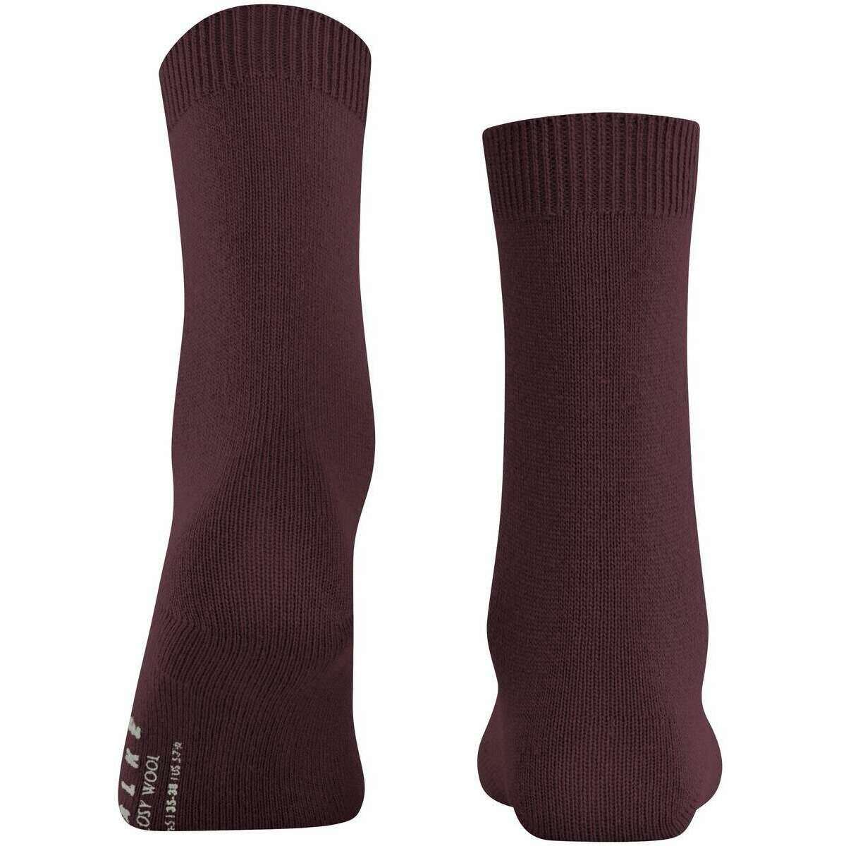 Falke Cosy Wool Socks - Burgundy - Image 3