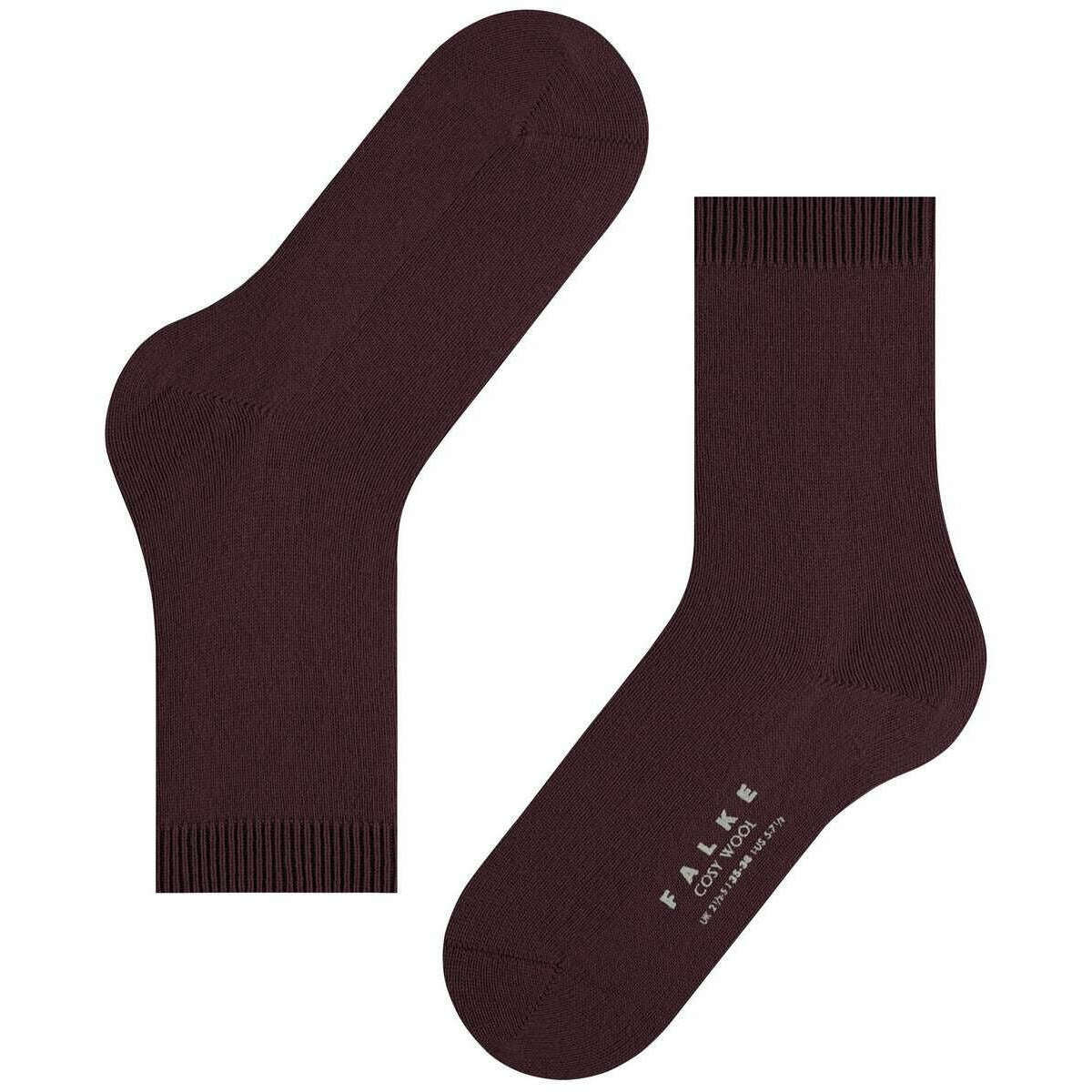 Falke Cosy Wool Socks - Burgundy - Image 5