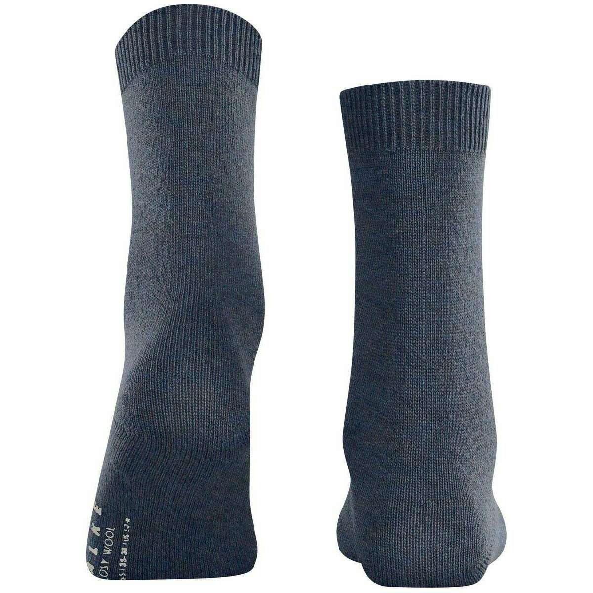 Falke Cosy Wool Socks - Dark Blue Mel - Image 3