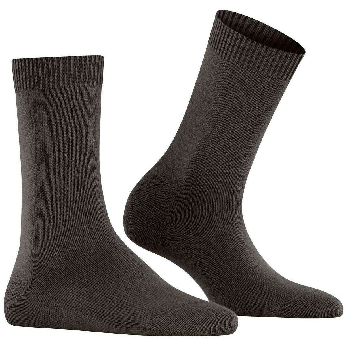 Falke Cosy Wool Socks - Dark Brown - Image 2