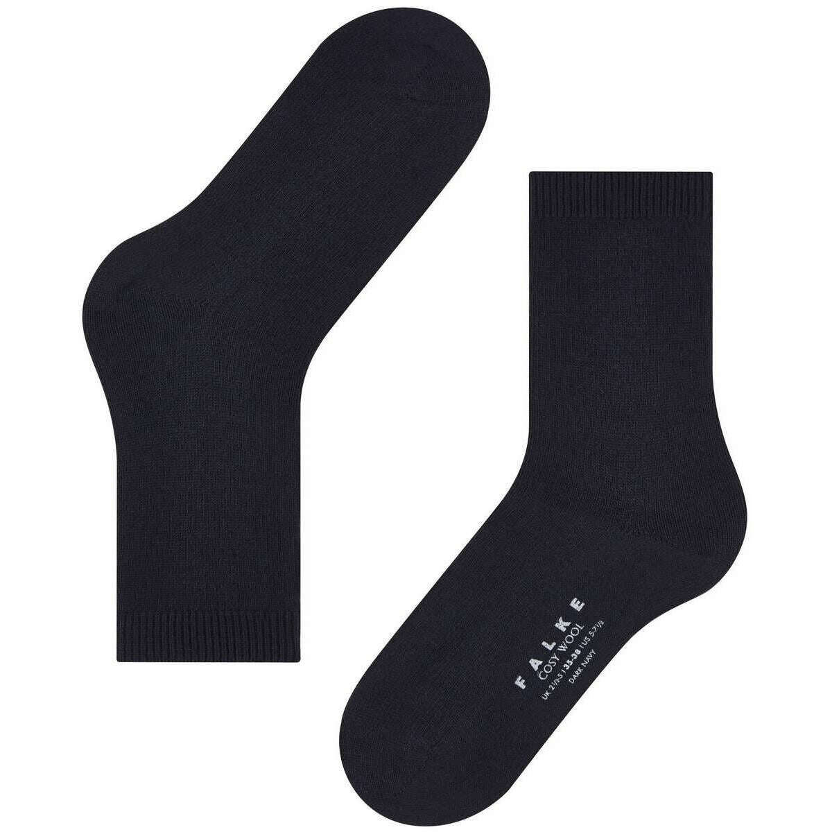 Falke Cosy Wool Socks - Dark Navy - Image 5